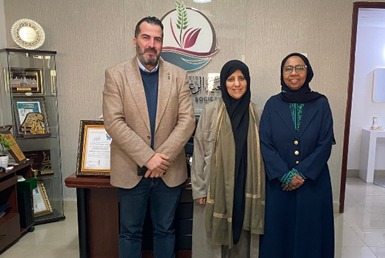 استقبال وفد من فلسطين جمعية الحياة لتنمية الأسرة